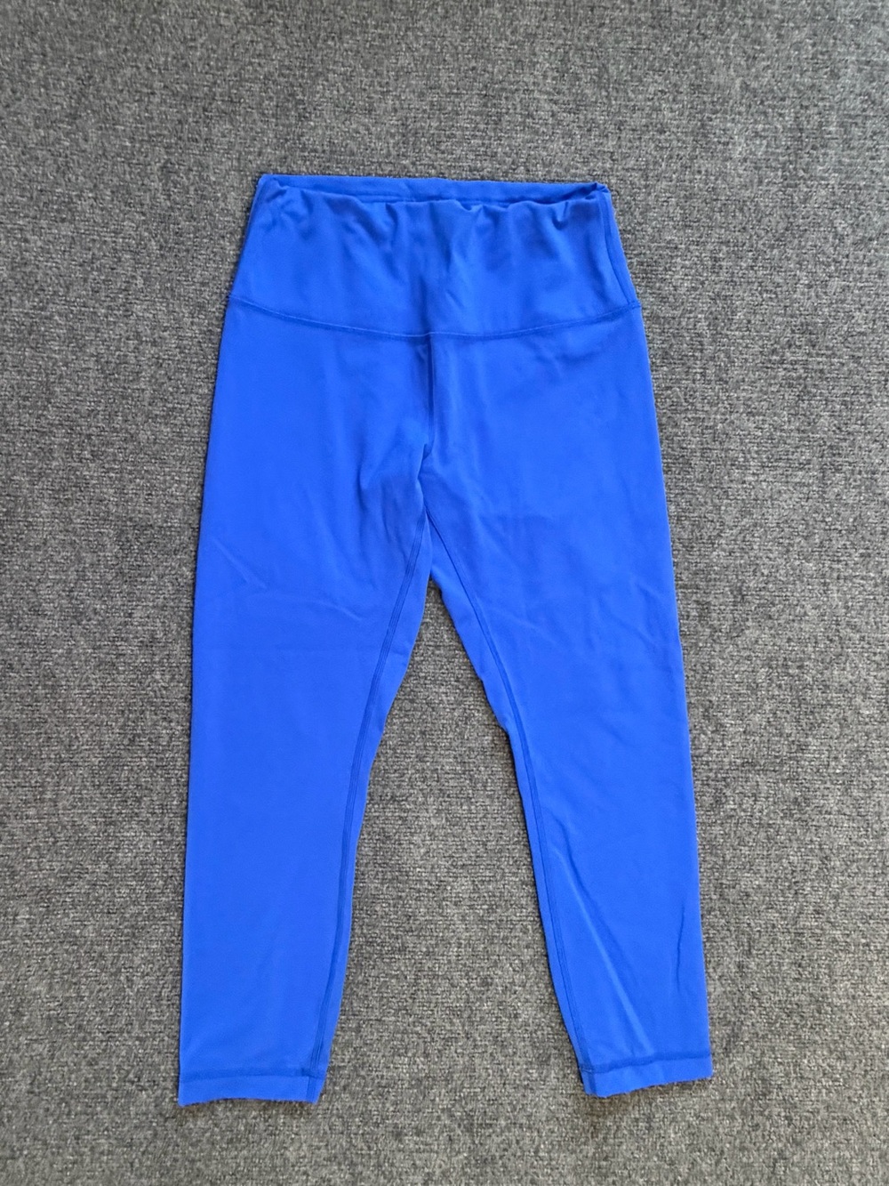 Lululemon Women's Size 10 Blue High Rise Cropped Leggings Yoga Athletic Pants